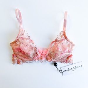 For Love & Lemons Firework Floral Underwire Bra Size XXS